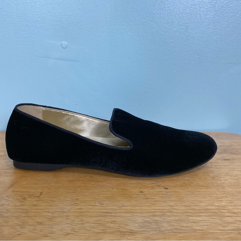 Birdies Black Velvet Loafers Sz 8